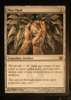 Mox Opal - Scars of Mirrodin - Light Play Magic MTG English Nice VG Good Edges - Image 3
