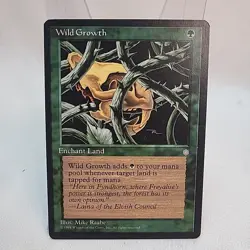 Wild Growth Ice Age MTG NM Near Mint Fast Shipping From Canada Magic 1995 - Image 1