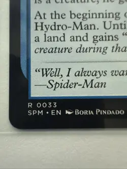MTG Hydro-Man, Fluid Felon 0033 Regular Marvel's Spider-Man NM SPM - Image 2