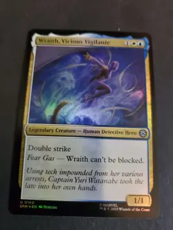 Wraith, Vicious Vigilante - Marvel’s Spider-Man (SPM) - MTG - FOIL - NM - Image 1