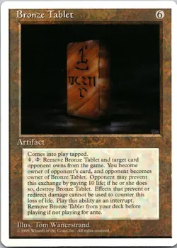 Bronze Tablet[4th Edition] Magic MTG Never Played NP 1995 Wanerstrand - Image 1
