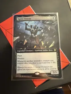 Agent Venom (Extended Art) Marvel's Spider-Man Foil MTG - Image 1