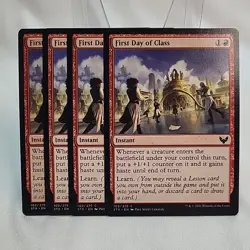 First Day Of Class 4x Playset MTG STX NM Near Mint Fast Shipping From Canada - Image 1