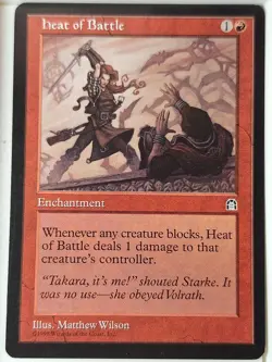 Heat of Battle - Stronghold - Magic the Gathering MTG Nice! - Image 1