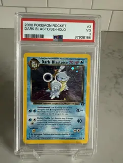 Dark Blastoise #3 Holo - 2000 Pokemon Team Rocket - PSA 3 - Image 1