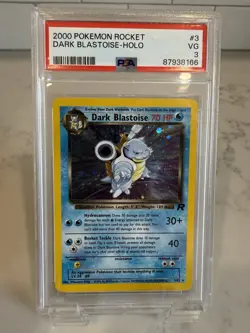 Dark Blastoise #3 Holo - 2000 Pokemon Team Rocket - PSA 3 - Image 3