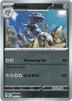 Steelix (Reverse Holo) 093/132 - Mega Evolution - Pokemon - NM/M Ships Now - Image 1