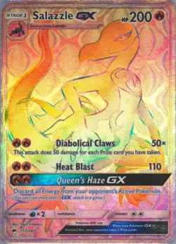 2017 Pokemon Sun & Moon Burning Shadows 151 Full Art/Salazzle GX Secret - Image 1