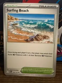 Surfing Beach 129/132 4x Playset - Pokemon Mega Evolution - NM free shipping - Image 1