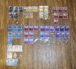 Lot Of 58 Cards Pokemon Gem Set2 Eevee Umbreon Masterball Pokeball Holo Reverse - Image 1
