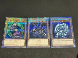 Yugioh AC02-JP000 Blue-Eyes White Dragon Prismatic Secret English & extra Set - Image 1