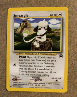 SMEARGLE 2001 POKEMON BLACK STAR PROMO CARD #32 NM - Image 1