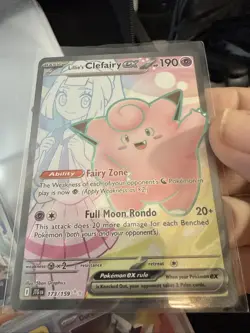 Lillie's Clefairy ex 173/159 Journey Together Full Art Pokemon Card NM P94 - Image 1