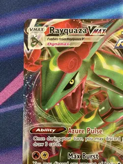 Pokemon TCG Rayquaza VMAX HoloFull Art Rare Card Evolving Skies 111/203 NM - Image 2