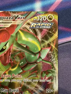 Pokemon TCG Rayquaza VMAX HoloFull Art Rare Card Evolving Skies 111/203 NM - Image 3