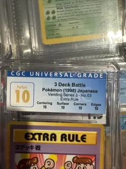 Pokemon Card Extra Rule 3 Deck Battle Japanese Vending Series 3 CGC perfect 10 - Image 2