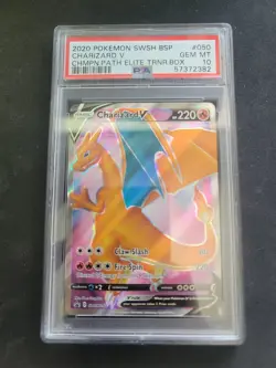 2020 Pokemon Charizard V Champion's Path ETB Promo SWSH050 PSA 10 GEM Card #50 - Image 1