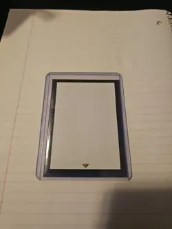 Magic The Gathering Blank Card With Black Border Misprint Error NM - Image 1