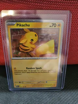Pikachu 51/162 Cosmos Holo NM Scarlet & Violet (Temporal Forces) Pokemon Card - Image 1