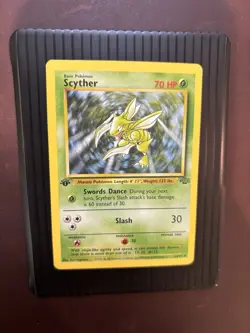SCYTHER 1st EDITION 1999 Pokemon Jungle Set Non-Holo Card #26/64 LP - Image 1