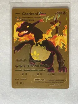 Pokemon Charizard -V Max GX - 120HP - Gold Foil Fan Art - Card Lot of 6 - Image 2