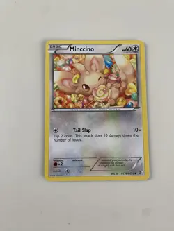 Minccino RC18/RC25 Radiant Collection Legendary Treasures Pokemon Card 2013 LP - Image 1