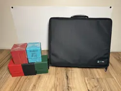 Pirate Lab TCG Storage Case - Room For 18 Decks (1300+ Cards) NEW ! W/ Deck Boxs - Image 1