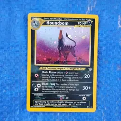 Pokemon Card - Houndoom 8/64 Neo Revelation Unlimited Holo Rare WOTC Vintage - Image 1