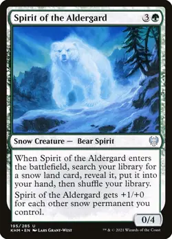 MTG Magic the Gathering Spirit of the Aldergard (195/551) Kaldheim LP - Image 1