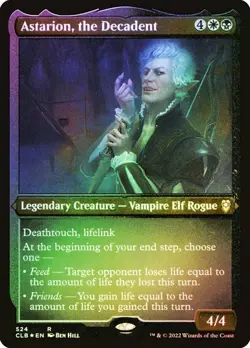 NM Etched Foil Astarion, the Decadent, MTG, Baldur's Gate, Magic, 524 - Image 1