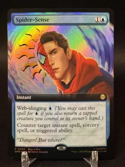 Spider-Sense (Buy-a-Box Promo Foil) Extended Art MTG Spider-Man - NM/M - Image 1