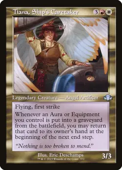 1x Tiana, Ship's Caretaker - Retro Frame NM Eng MTG - Dominaria Remastered - Image 1