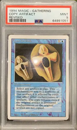 1994 Magic the Gathering Copy Artifact Revised PSA 9 - Image 1
