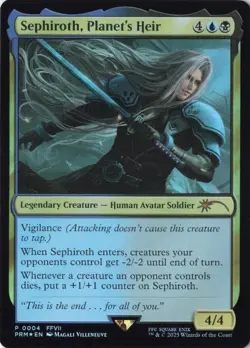 Sephiroth, Planet's Heir Final Fantasy Foil Promo - NM P0004 PRM MTG Magic - Image 1