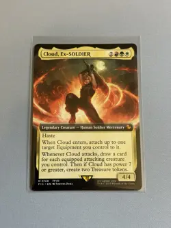 MTG: Cloud, Ex-SOLDIER (Extended Art) [Final Fantasy] Near Mint - Image 2