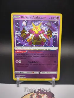 Radiant Alakazam 059/195 Silver Tempest Rare Pokemon Mint NM - Image 1