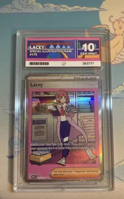 Pokemon TCG Lacey 175/131 SIR Prismatic Evolutions 💎ACE 10💎- PERFECT SUBGRADES - Image 1