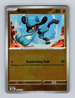 Pokemon TCG - Mega Evolution (MEG EN) Riolu - #076/132 - Reverse Holo - Image 1