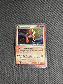 Pokemon TCG Hitmonchan ex 98/109 Ruby and Sapphire Holo MP - Image 3