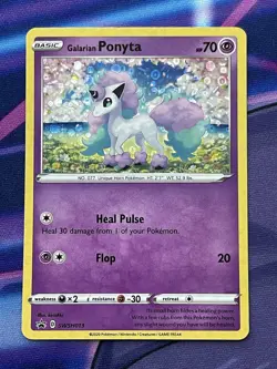 Pokemon TCG Galarian Ponyta General Mills 25th Anniversary Holo SWSH013 NM - Image 1