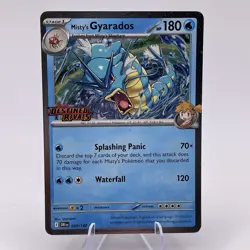 Misty's Gyarados 049/182 Pre Release STAMPED Promo Destined Rivals Pokemon - Image 1