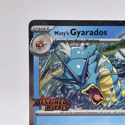 Misty's Gyarados 049/182 Pre Release STAMPED Promo Destined Rivals Pokemon - Image 2