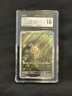 FEEBAS Surging Sparks Illustration Rare #198 CGC 10 Gem Mint Pokemon - Image 1
