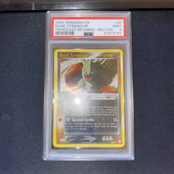 2004 Pokemon Team Rocket Returns Dark Tyranitar Reverse Holo 20/109 - PSA 9 Mint - Image 3
