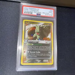 2004 Pokemon Team Rocket Returns Dark Tyranitar Reverse Holo 20/109 - PSA 9 Mint - Image 4