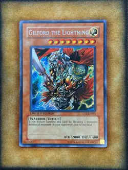 Yugioh Gilford The Lightning CT2-EN001 Secret Rare Limited Edition NM - Image 1