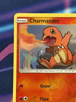 Charmander 7/68 Reverse Holo Hidden Fates Pokemon Card NM - Image 2