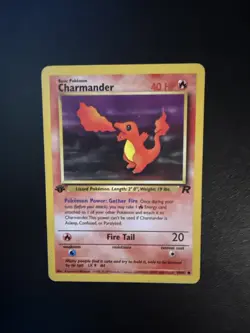 1st Edition Charmander 50/82 - Team Rocket - Pokemon Card - MP - Image 1