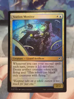 FOIL U 0230 Station Monitor Creature Uncommon Edge of Eternities MTG Card - Image 1