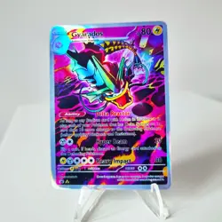 Gyarados Pokemon Custom Card TCG Holo Holographic Full Art 8/110 - Image 1